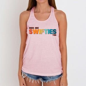 Dads Are Music Fans Too Women's Knotted Racerback Tank