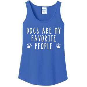 Dogs Are My Favorite People Funny Gift Dog Lover Gift Ladies Essential Tank