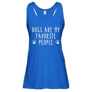 Dogs Are My Favorite People Funny Gift Dog Lover Gift Ladies Essential Flowy Tank