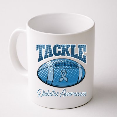 Diabetes Awareness Month Tackle Football Retro T1 T2 Gift Coffee Mug