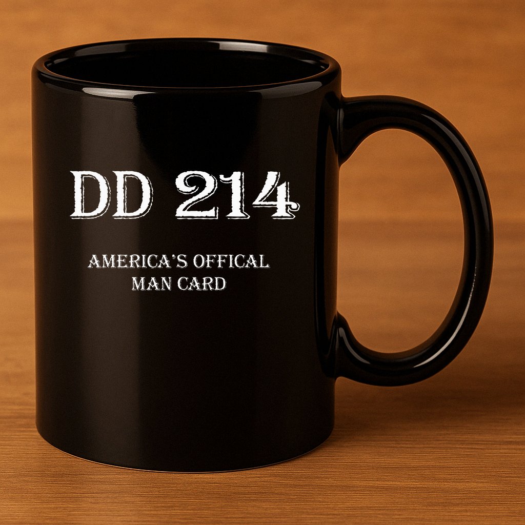 Dd214 AmericaS Man Card 11oz C Handle Ceramic Mug
