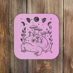 Dark Academia Moon Witchy Goblincore Aesthetic Frog Coaster