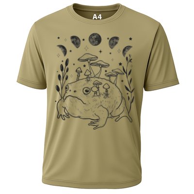 Dark Academia Moon Witchy Goblincore Aesthetic Frog Performance Shirt