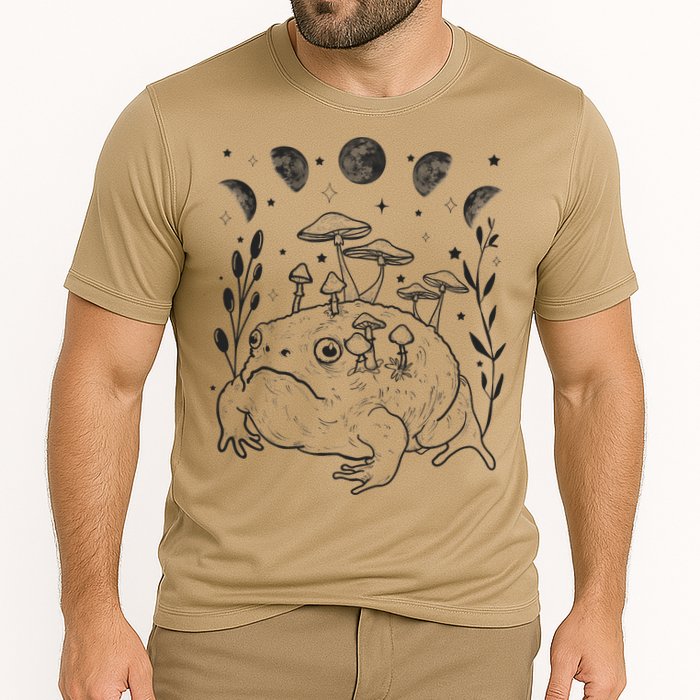 Dark Academia Moon Witchy Goblincore Aesthetic Frog Performance Shirt