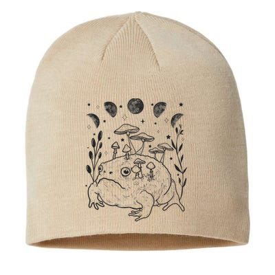 Dark Academia Moon Witchy Goblincore Aesthetic Frog Sustainable Beanie