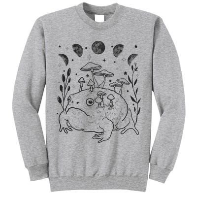 Dark Academia Moon Witchy Goblincore Aesthetic Frog Tall Sweatshirt