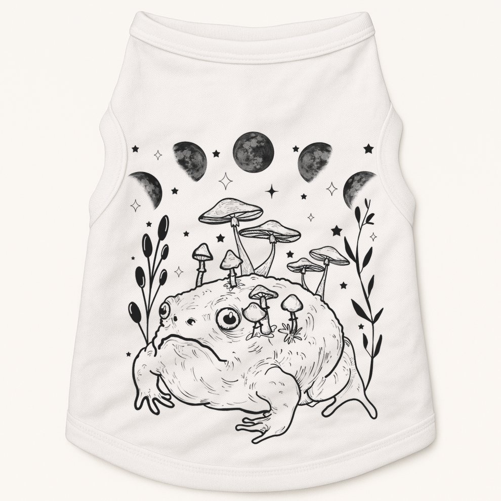 Dark Academia Moon Witchy Goblincore Aesthetic Frog Doggie Tank