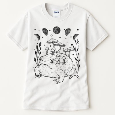 Dark Academia Moon Witchy Goblincore Aesthetic Frog Tall T-Shirt