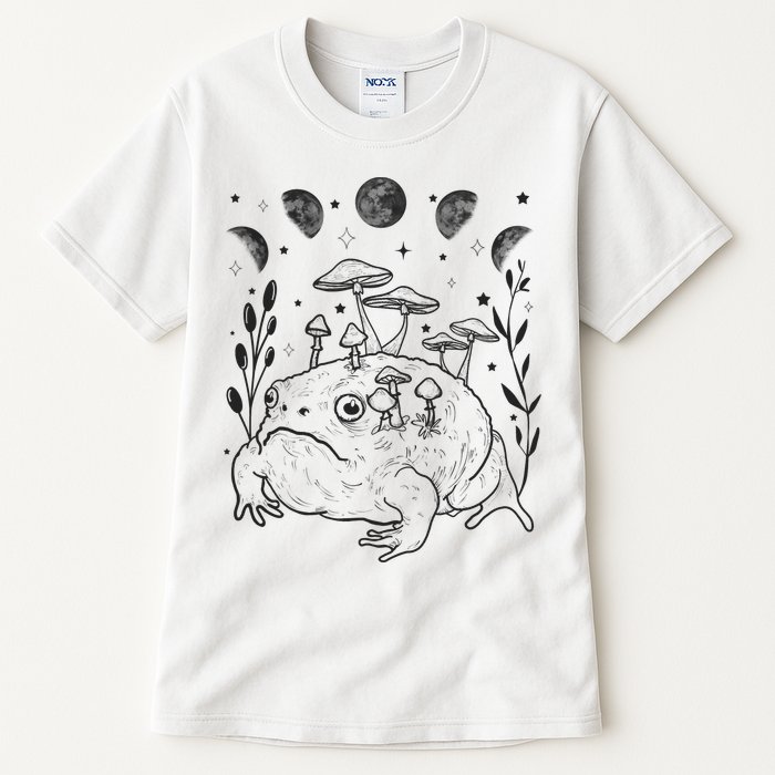 Dark Academia Moon Witchy Goblincore Aesthetic Frog Tall T-Shirt