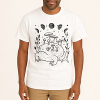 Dark Academia Moon Witchy Goblincore Aesthetic Frog Tall T-Shirt