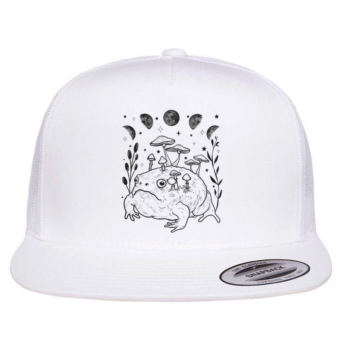 Dark Academia Moon Witchy Goblincore Aesthetic Frog Flatbill Hat