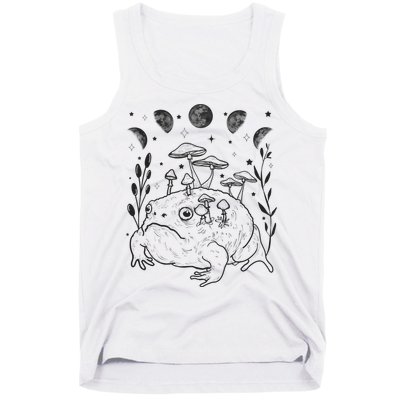 Dark Academia Moon Witchy Goblincore Aesthetic Frog Tank Top
