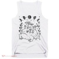 Dark Academia Moon Witchy Goblincore Aesthetic Frog Tank Top