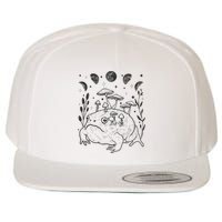 Dark Academia Moon Witchy Goblincore Aesthetic Frog Wool Snapback Cap