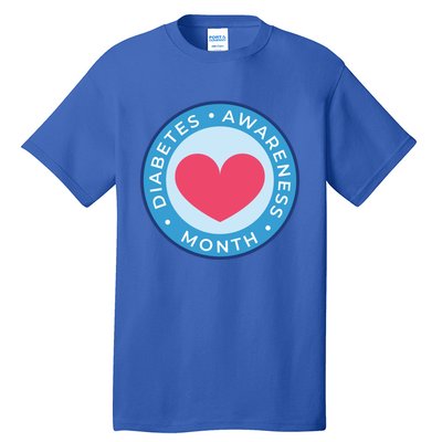 Diabetes Awareness Month Great Gift Heart Gift Tall T-Shirt