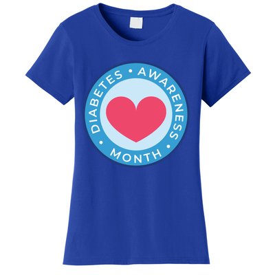 Diabetes Awareness Month Great Gift Heart Gift Women's T-Shirt