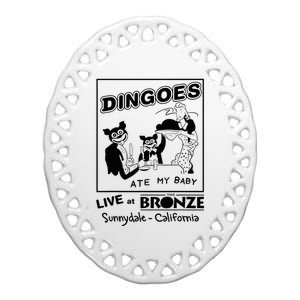 Dingoes Ate My Baby Ceramic Oval Ornament