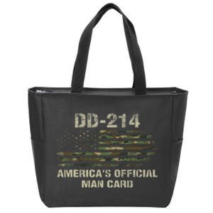 Dd214 Americas Man Card Funny Military Zip Tote Bag