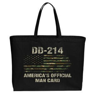 Dd214 Americas Man Card Funny Military Cotton Canvas Jumbo Tote