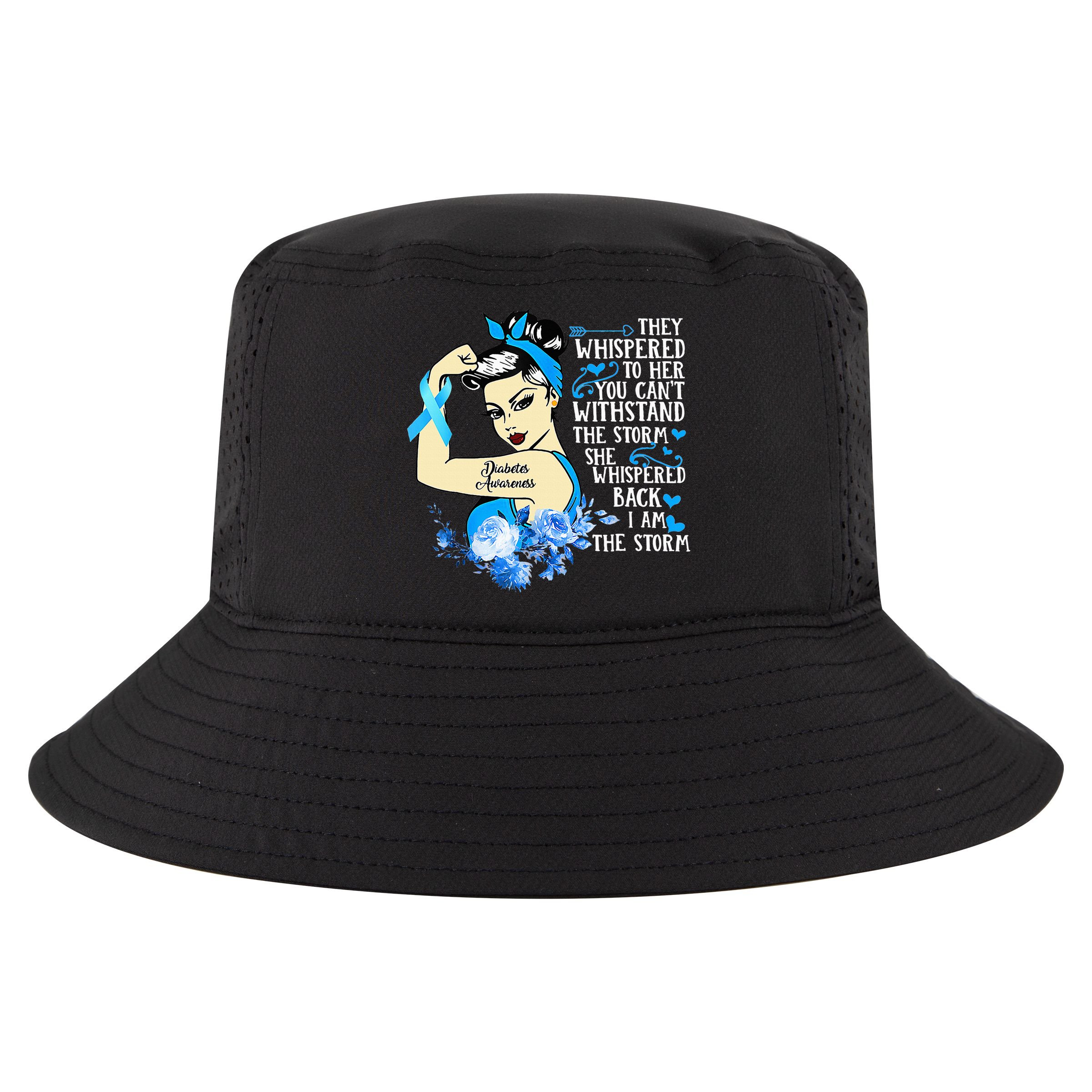 Diabetes Awareness Month For Powerful Warrior Cool Comfort Performance Bucket Hat