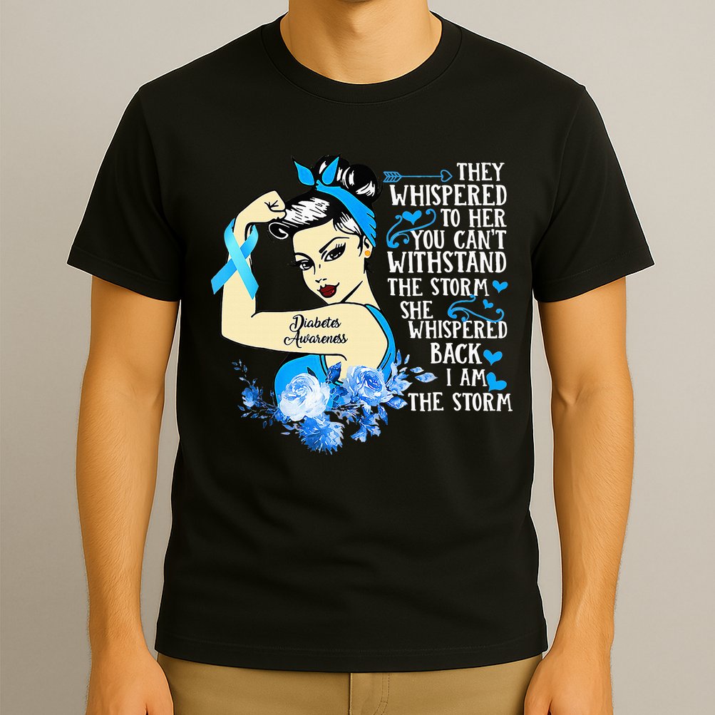 Diabetes Awareness Month For Powerful Warrior T-Shirt