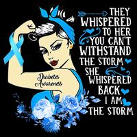 Diabetes Awareness Month For Powerful Warrior T-Shirt