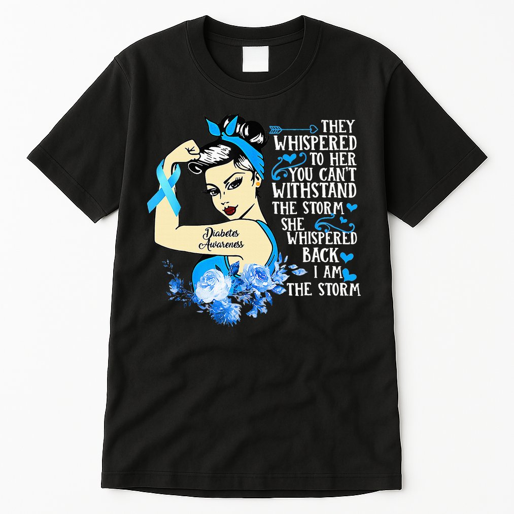 Diabetes Awareness Month For Powerful Warrior Tall T-Shirt