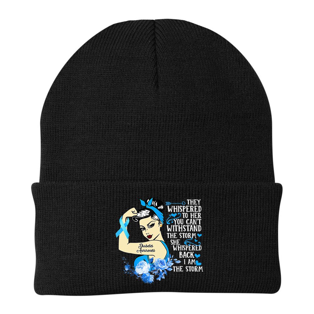 Diabetes Awareness Month For Powerful Warrior Beanie