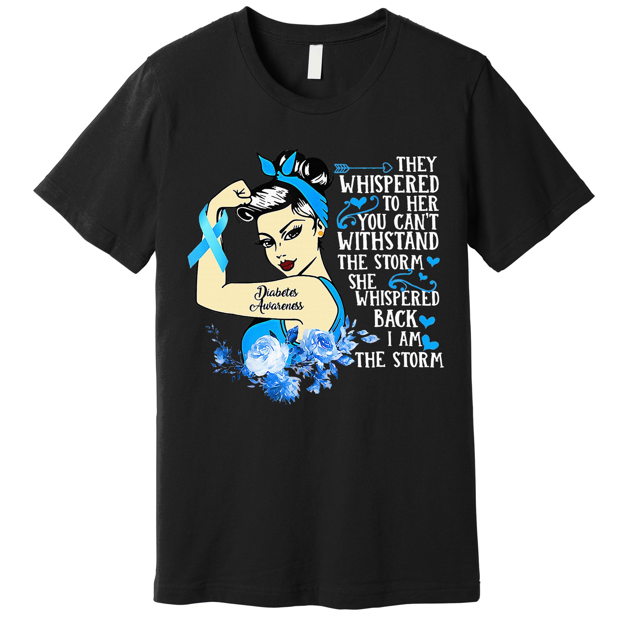 Diabetes Awareness Month For Powerful Warrior Premium T-Shirt