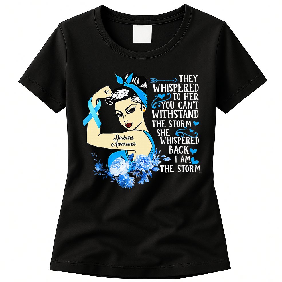 Diabetes Awareness Month For Powerful Warrior Womens T-Shirt