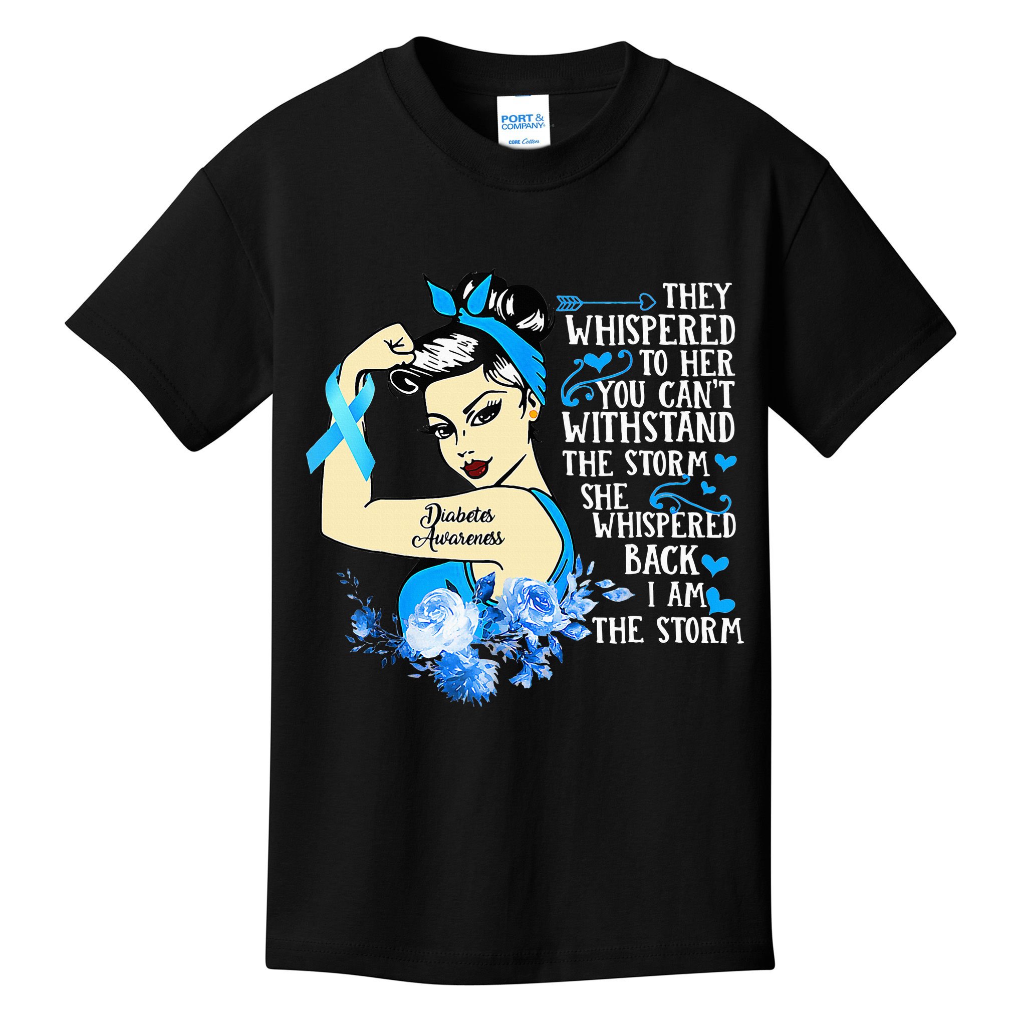 Diabetes Awareness Month For Powerful Warrior Kids T-Shirt