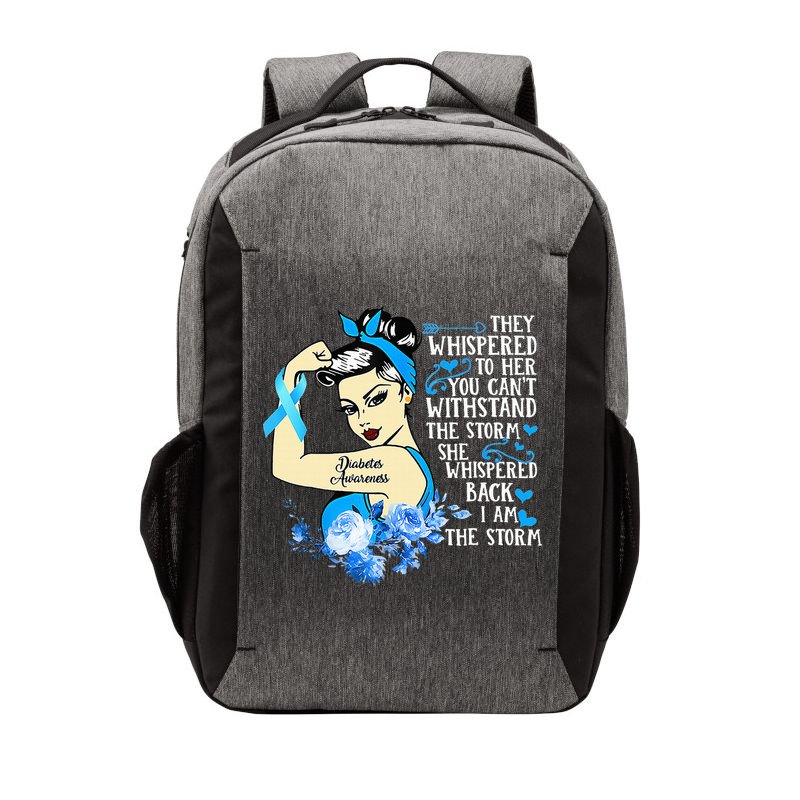 Diabetes Awareness Month For Powerful Warrior Vector Backpack