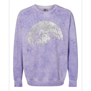 Dachshund And Moon Halloween Dachshund Lovers Pet Owner Colorblast Crewneck Sweatshirt