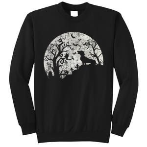 Dachshund And Moon Halloween Dachshund Lovers Pet Owner Sweatshirt