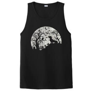 Dachshund And Moon Halloween Dachshund Lovers Pet Owner PosiCharge Competitor Tank