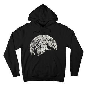 Dachshund And Moon Halloween Dachshund Lovers Pet Owner Tall Hoodie