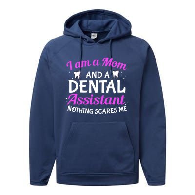 Dental Assistant Mom Dental Life Teeth Tooth Cool Gift Performance Fleece Hoodie