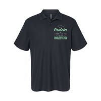 Dont Ask Me About My Protein Cute Veggie Gift Fun Softstyle Adult Sport Polo