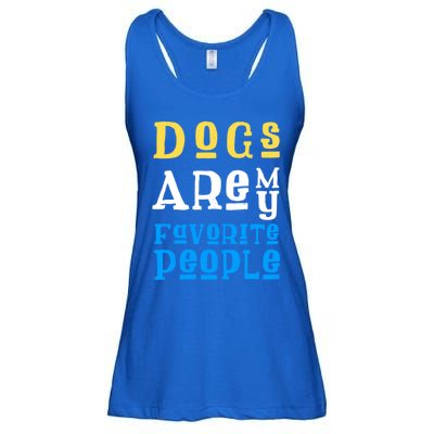 Dogs Are My Favorite Kind Of People Gift Cute Doggy Gift Great Gift Ladies Essential Flowy Tank