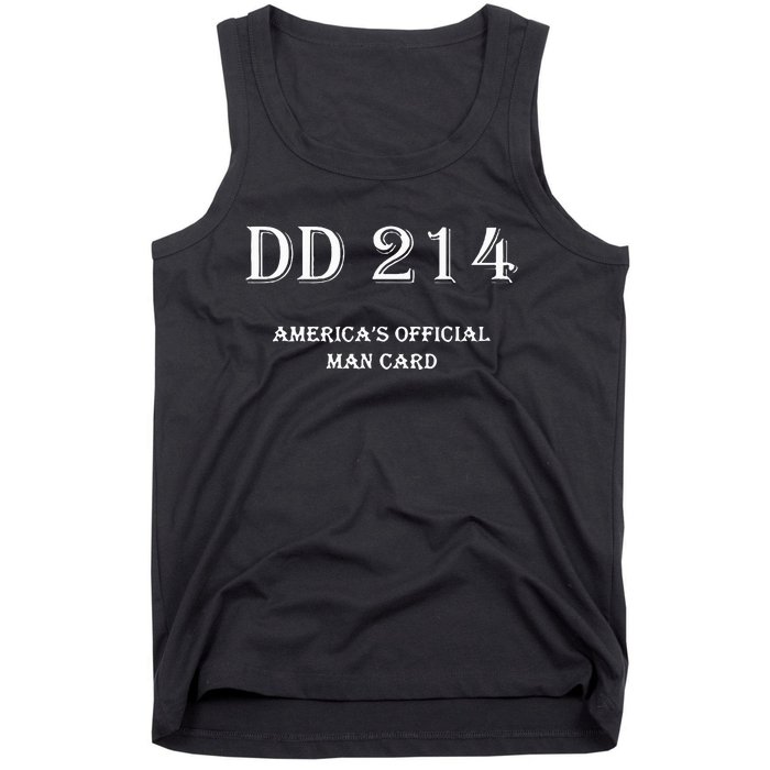 Dd214 America Man Card Tank Top