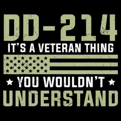 DD-214 Alumni Military Veteran Vintage American Fla T-Shirt