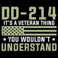 DD-214 Alumni Military Veteran Vintage American Fla T-Shirt