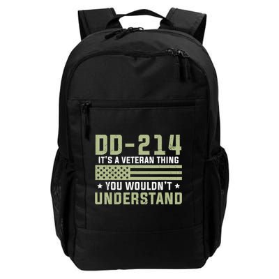 DD-214 Alumni Military Veteran Vintage American Fla Backpack