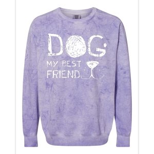 Dogs Are My Best Friend Colorblast Crewneck Sweatshirt