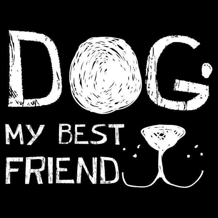 Dogs Are My Best Friend Drawstring Bag