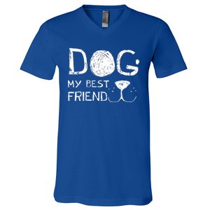 Dogs Are My Best Friend V-Neck T-Shirt