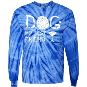 Dogs Are My Best Friend Tie-Dye Long Sleeve Shirt