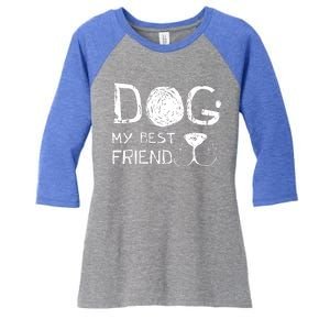 Dogs Are My Best Friend Women's Tri-Blend 3/4-Sleeve Raglan Shirt