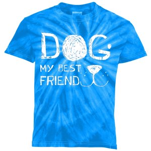 Dogs Are My Best Friend Kids Tie-Dye T-Shirt