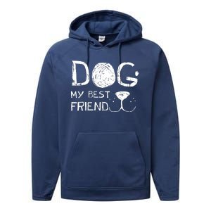 Dogs Are My Best Friend Performance Fleece Hoodie